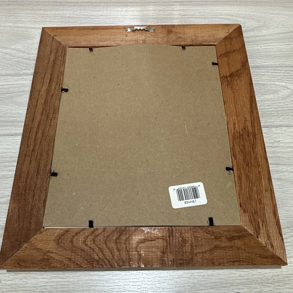Nuance Solid Oak Wood (Set of 3) Photo Frame 8x10 Portrait Gold Trim *Imperfect